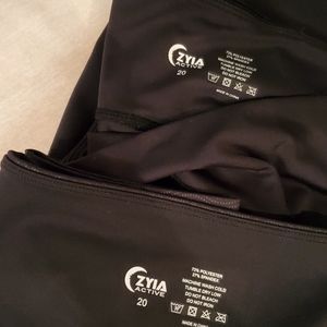 Zyia leggings 2 pair size 20